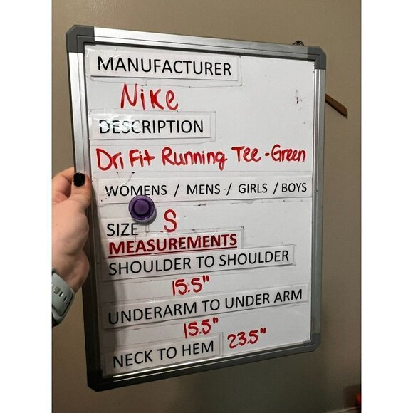 Women's NIKE Dri-Fit Green Running Tee Size S [EXCELLENT] - Picture 5 of 5